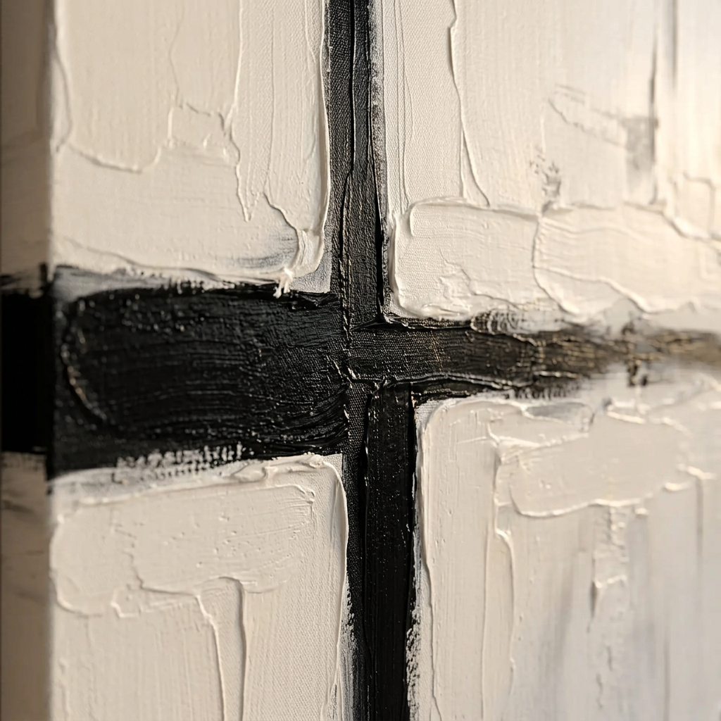 Illustrative study of the black intersections and ivory passages of IVORY CROSSING
